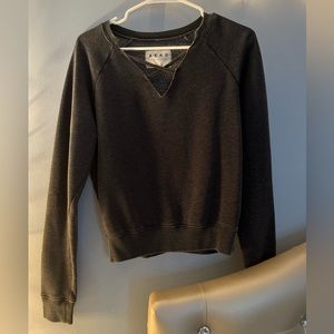 Charcoal Grey Long Sleeve with cutout